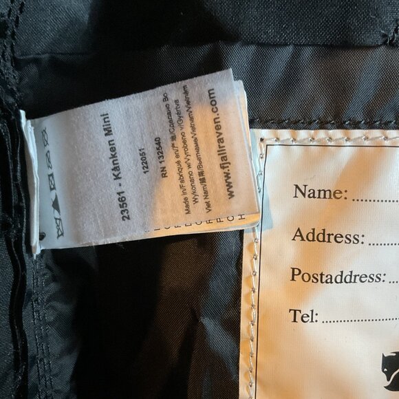 Fjallraven Kånken Mini 7L Backpack, Black, 23561 - Picture 7 of 12